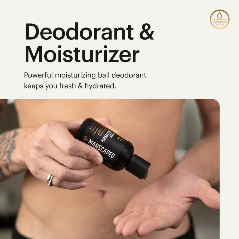 MANSCAPED® The Crop Preserver®, Men's Ball Deodorant, Male Care Hygiene Moisturizer, Anti-Chafing Groin Protection with Cooling Aloe Vera, Refined® Scent, 4oz (2-Pack) - Image 5